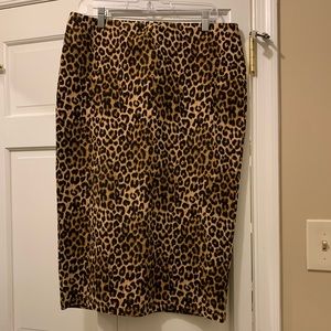 EEUC Sanctuary size xl leopard pencil skirt